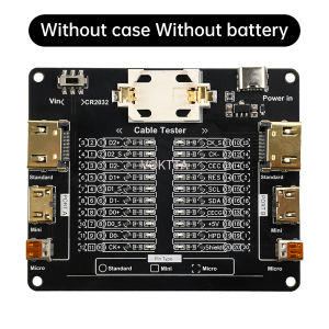 เครื่องทดสอบสายเคเบิลเอนกประสงค์พร้อมสายเคเบิลมาตรฐานตัวชี้วัด LED การวินิจฉัยขนาดเล็ก/ไมโคร/USB-A/B สำหรับกางเกงขาสั้น/เปิด/ความผิดพลาดของพื้นดิน