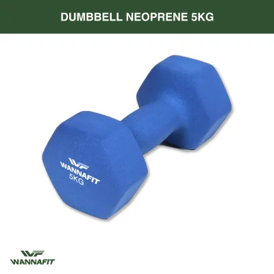 Dumbell 5kg Wannafit Dumbbell Neoprene Barbel Vinyl Anti slip 5 kg