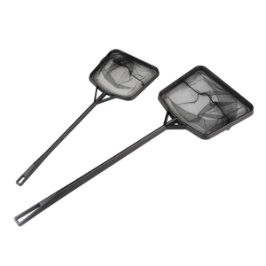 2Pcs Fish Tanks Net Long Handle Square Aquarium Fishing Net Skimming Net Cleanning Tool for Fish Tanks Aquarium Accessory