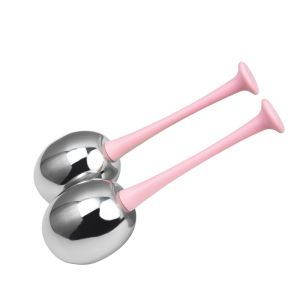 【Original+24hours delivery】Stainless Steel Facial Cryo Ice Globes Energy Beauty Ball Eye and Face Massage Roller Reduce Puffiness Get Acne Free Remove Fatigue Stainless Ice Hockey Beauty Ball Facial cryo ice globes face Eye Massage Skin Care