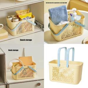 Stylish Handle Bathroom Organizers Bathroom Basket For Kitchen Dorm Room Bath Supplies And Storage