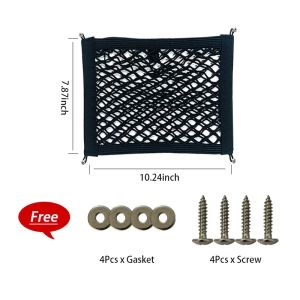 Motorcycle Storage Net Bag Bicycle Heavy Duty Cargo Net Strong Stretch Flexible Storage Net Bag for Motorcycle