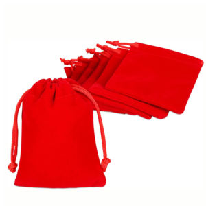 10PCS 7*9cm Velvet Bag Drawstring Pouch Jewelry Packing Wedding Gift Bags Earphone Storage Bag Jewelry and Cosmetics Storage Bag