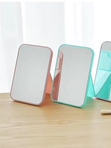 Gương trang điểm có thể gập lại gương trang điểm di động hình chữ nhật Gương nhỏ HD
