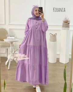 Pabrik Baju KIRANIA DRESS BO BAHAN KATUN RAYON XL LD 110  Gamis Wanita Terbaru 2022 Best Seller