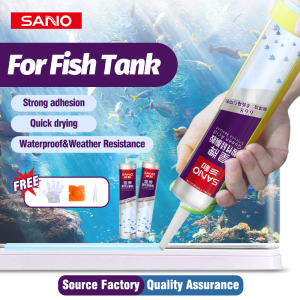 SANO 054 Silicon Sealant Waterproof For Aquarium Glass High Performance Glass Sealant White Clear