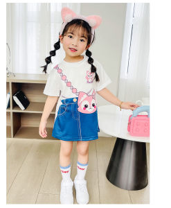 Dapper Darling Dress Anak Perempuan Versi Korea Motif Rok Denim