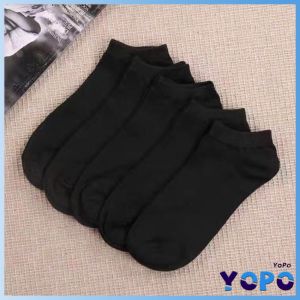 YP Mens Cotton Socks Invisible Socks Foot Socks For Men 3 Colors Black/White/Grey