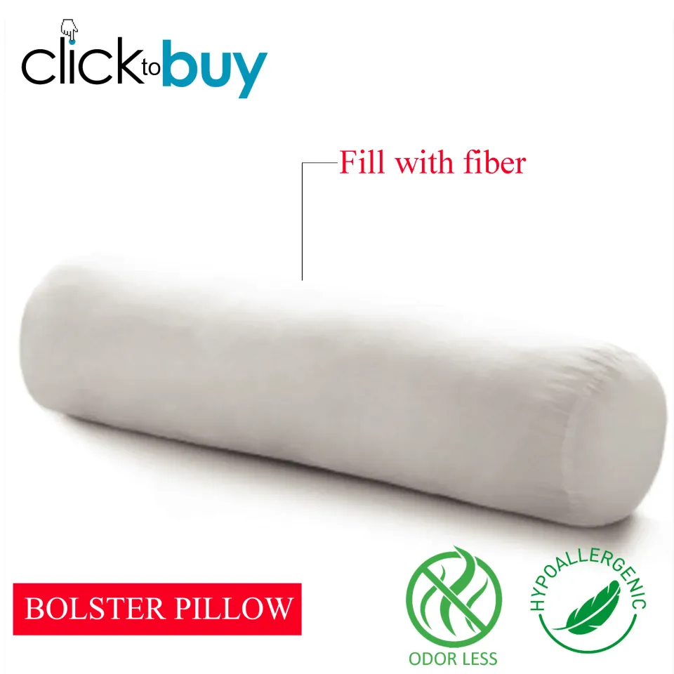 Bolster Pillow White Big Size 8 x 36 Fill with Micro Fiber hot dog pillow Lazada PH