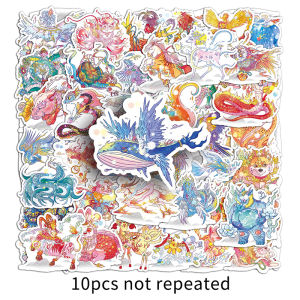 50 PCSShanhai อนุกรมพระเจ้าสัตว์ประกอบสติกเกอร์โน้ตบุ๊คกระเป๋าเดินทางกล่องตก แต่งสร้างสรรค์ DIY สติกเกอร์กันน้ำ