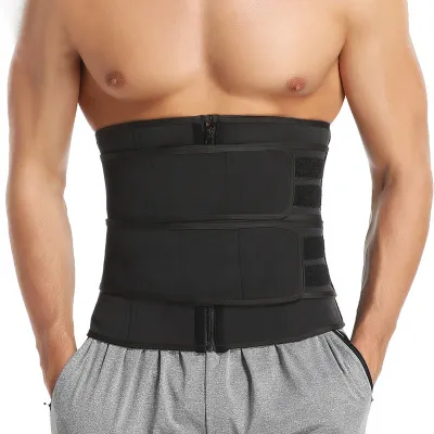 FUNLALA Waist Trimmer for Men Weight Loss Waist Trainer Body Shaper Slimming Belt Tummy Trimmer Body Shaper Slim Waist Adjustable Sweat Belt Waist Slimming for Men Girdle for Slimming Tummy Sauna Exercise Corset for Men