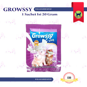 Growssy Cat Milk 1 Sachet Susu Anak Kucing Kitten Isi 20 Gram