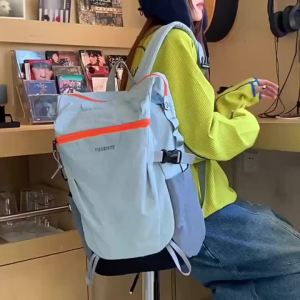 AE Trendy and simple casual backpack for men and women suitable for outdoor sports hiking mountaineering and travel large-capacity school bag