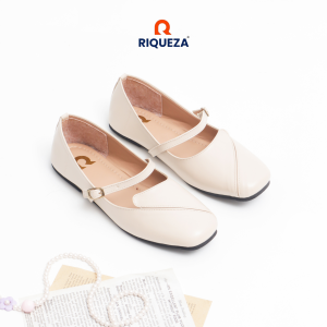 Riqueza VERENA Sepatu Flatshoes Wanita Flatshoes Kerja Tali Strap Gesper