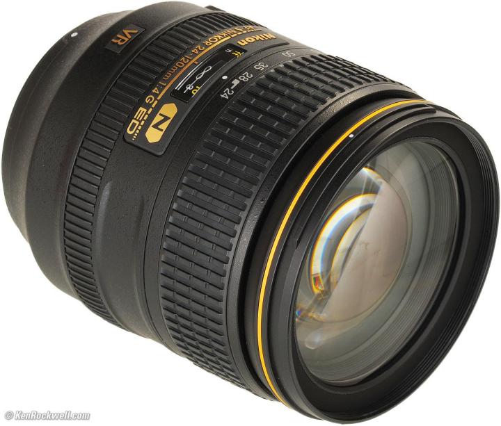 Nikon AF-S NIKKOR 24-120mm f4G ED VR Aperture Range F/4 To 22 Two