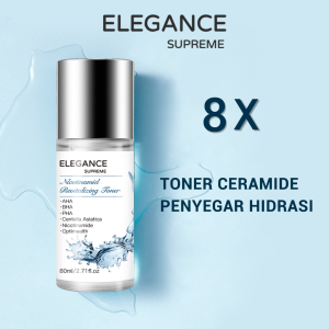 ELEGANCE SUPREME NICOTINAMIDE REVITALIZING TONER 80ml | Toner Wajah Dengan AHA BHA Dan PHA Untuk Semua Jenis Kulit