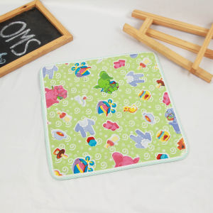 Perlak Bayi Karet Persegi Full Print 35 x 35 cm / Rubber Cotsheet / Perlak Bayi SNI
