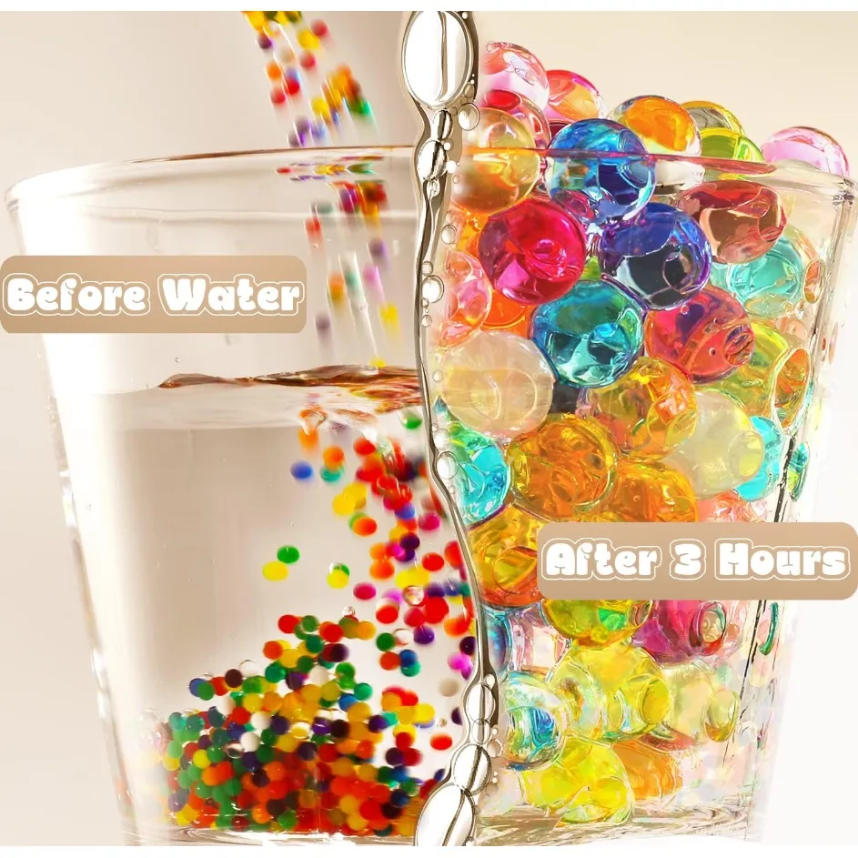 20000 pcs Crystal Bullet Soaking in Water Soft Elastic gel Water