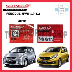 PERODUA MYVI 1.0 1.3 AUTO WITHOUT BRACKET SCHMACO ENGINE MOUNTING KIT SET (3PCS IN 1 SET) - 1 YEAR WARRANTY
