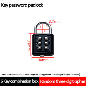 Digital Padlock with code Combination Number Lock Small Suitcase lock Metal lock for locker