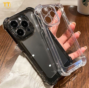 Tri-Town Luxury Transparent Phone Case For iPhone 18 17 16 15 11 Pro Max XR 14 7 8 Plus 12 13 Pro Max X XS Max SE 2022 2020 Acrylic Shockproof With Full Cover Lens Camera Protection