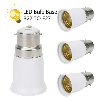 B22 To E27 Lamp Socket LED Bulb Base Adapters Lamp Led Light Screw Socket Adapter Converter#1