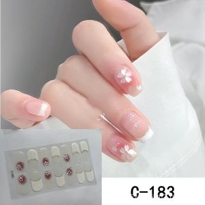 สติกเกอร์เล็บแบบครอบปิดเต็มอบฟรีแวววาวเป็นประกายตกแต่งเล็บขัดเงาเล็บแฟชั่นตกแต่งเล็บแบบมีกาวในตัวสำหรับนักออกแบบทำเล็บ