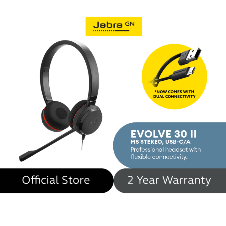 Mm Jabra Evolve 30 Stereo Jabra Evolve 30 II MS Stereo USB With