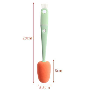 4 in 1 Long Handle Cup Brush Cleaning Brush Water Cup Wash Cup Brush Home Kitchen Accessories Cleaning Milk Bottle Brush