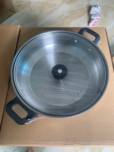 Nồi lẩu inox 26cm nắp kính nồi nấu bếp từ nồi lẩu dùng được cho tất các loại bếp