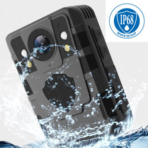 2K Body Camera with Audio and Video Recording 8-12H Battery Night Vision Bodycam with Type-C Interface OTG Police Body Cam for Police Hiking Meeting Security Guard Daily Patrol (No Card)