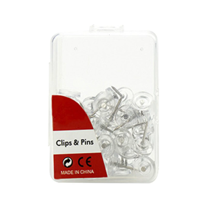 60Pieces Clear Round Flat Push Pin for Office Bulletin Board Cork Notice Board Pin Round Flat Thumb Tacks Drawing Pin
