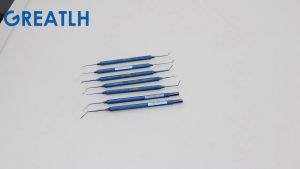 GREATLH Móc mắt hai đầu bằng hợp kim titan dụng cụ mắt
