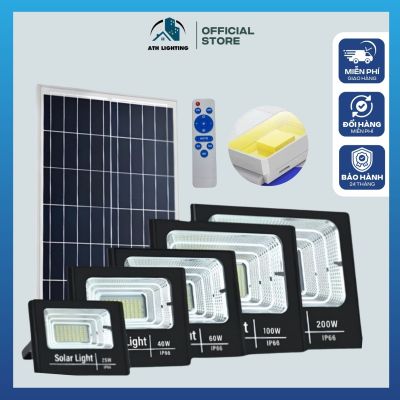 Đèn Năng Lượng Mặt Trời ATH LIGHTING Siêu Sáng Loại Pha Thế Hệ Mới 60W,100W,200W,300W Có Điều Khiển Từ Xa Bảo Hành 2 Năm