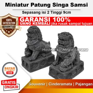 Aquascape Aquarium Miniatur Patung Singa Samsi - T9 Hiasan Aquarium