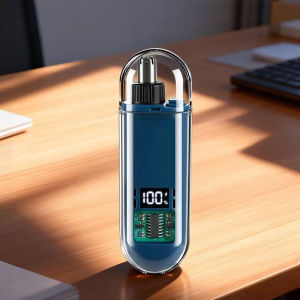 Máy Cắt Tỉa Lông Mũi Mini Sạc Type C Tiện Lợi Tông Đơ Cắt Lông Mũi Tai Có Đèn LED Hiển Thị Pin