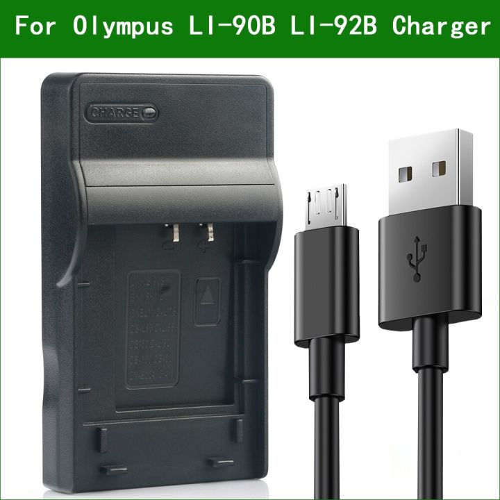 Lot De 2 Batteries Li-92B Et Chargeur Double Pour Olympus TG-7, TG-6, Ricoh GR III - 1500 MAh, Charge USB-C