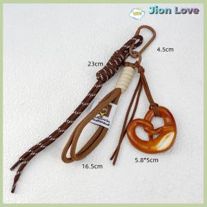 Jion Love Braided Rope Bag Pendant Alkaline Water Bread Keychain Pendant Cute Bag Pendant Chocolate Pendant