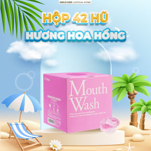 Nước súc miệng bỏ túi OKINA dòng LONG SPIN ROSE Nhật Bản hương Hoa Hồng – Hộp 42 hũ x 14ml