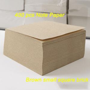 400 Sheets Thick Note Paper Scratch Paper Tearable Blank Draft Paper Square Sticky Notes Student Notepad
