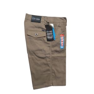 Celana Chino Pendek Pria Model Saku belakang Kancing Bahan Katun Drill Premium Tebal Ukuran 28 sampai 44 Jumbo