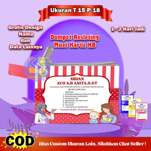 (60 PCS) Dompet KB Custom Free Nama / souvenir bidan / Dompet kartu kebidanan / dompet bidan muat kartu /dompet ultah /souvenir dompet gratis desain nama dan foto/ Dompet Souvenir Klinik Bidan / Dompet KB Souvenir Bidan / Dompet Bidan Termurah Terlaris