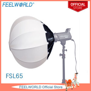 FEELWORLD FSL65 65cm Lantern Softbox Spherical Collapsible Soft Box Quick-Install Bowens Mount Studio Photography Video Light