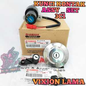 KUNCI KONTAK SET YAMAHA 3C1 VIXION OLD (LAMA) KUALITAS ASLI ORIGINAL YAMAHA YGP DIJAMIN PRESISI BERKUALITAS ORIGINAL ASLI