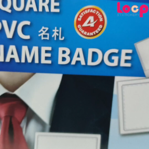 PVC Name Badge With Clip 50pcs One Box