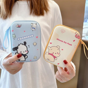 Sanrio Hello Kitty Túi Bảo Quản Kuromi Hộp Bảo Quản Pochacco Cáp Dữ Liệu Sạc Du Lịch Tai Nghe Bảo Quản Bảo Vệ Quà Tặng