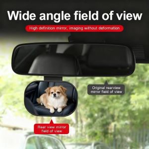 PHYSILOLOGY UNINHABITED86ED8 Wide View Car Rearview Mirror 360-Degree Rotatable Adjustable Back Seat Baby Mirror Adjustable Infant Car Seats Compatible Baby Car Mirror For Infant