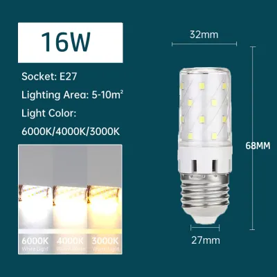 E14 E27 LED Bulbs 12W 16W 18W High Brightness Lamp Light AC 220V LED Bulb Chandelier