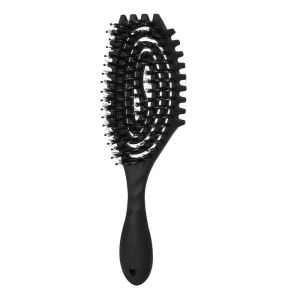 NEXTYOO Arc-Shaped Design Hollow Comb Anti-Static Bristle Hollow Arc-Shaped Comb Dual Purpose Hollow Out Anti-Static Styling Brush Dry Wet Use