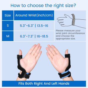 VELPEAU Thumb Support Thumb Brace Reversible Wrist & Thumb Spica Splint CMC Support Brace Stabilizer For Trigger Finger Arthritis Tendonitis Carpal Tunnel Pain Relief